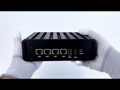 Intel N100 4 LAN Dual COM Industrial Mini Fanless PC Z WIFI DDR4 16G RAM Windows Linux