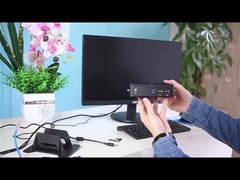 Jeden komputer Ethernet bez wentylatora Mini PC 6USB Interfaces Protable Computer For Home Office