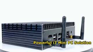 Procesor Intel Core I7 1270P Mini PC Zapora sieciowa routera miękkiego z 2 sieciami LAN 2 HD-MI 1 DP 1 Type-C dla Dail