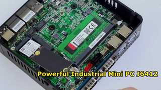 Intel Celeron J6412 Industrial Mini PC 4 Core 4 Thread z podwójnym LAN Dual COM