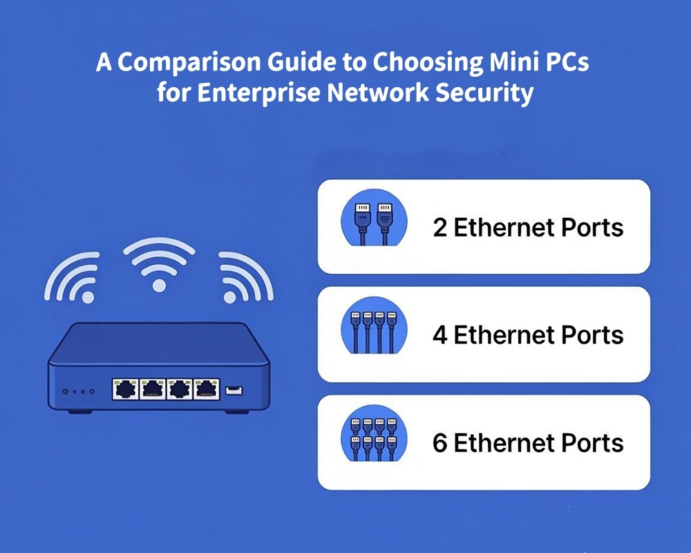 Najnowsze blogi firmy Dual LAN 4 LAN czy 6 LAN? Przewodnik porównawczy wyboru Mini PC do zabezpieczeń sieci firmowych