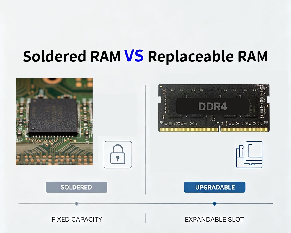 Najnowsze blogi firmy Lutowana pamięć RAM VS wymienna pamięć RAM pogłębione porównanie możliwości modernizacji mini PC
