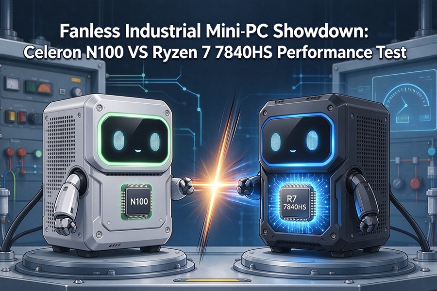 Najnowsze blogi firmy Fanless Industrial Mini PC Showdown: Celeron N100 VS Ryzen 7 7840HS Performance Test