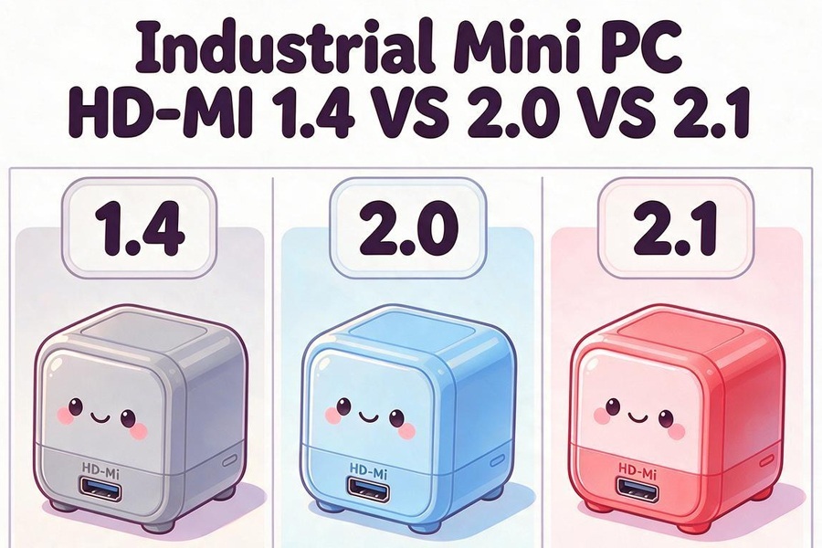 Najnowsze blogi firmy Industrial Mini PC HD-MI 1.4 VS 2.0 VS 2.1: Display Interface Comparison for 4K 8K Industrial Monitoring