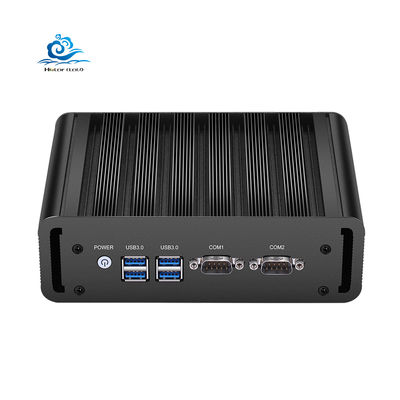 kupować Czarny Mini PC przemysłowy bez wentylatora z 12V mocy DDR3 RAM i 1 roku gwarancji produkcja online