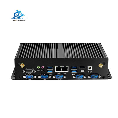 kupować HLY J1900 Przemysłowy komputer z 8 portami USB 3G/4G LTE i Kompaktnym komputerem wbudowanym bez wentylatora o rozmiarze 235x137x55mm produkcja online