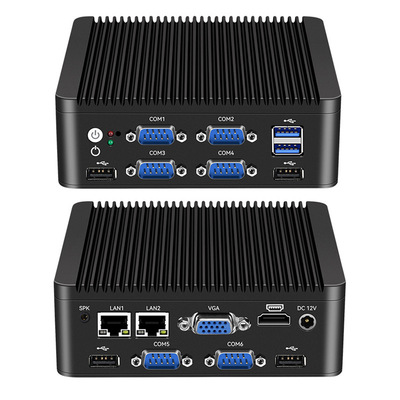 kupić Intel N5000 J4125 4-core mini PC z podwójnym LAN 6 COM i DDR4 do 8G produkcja online