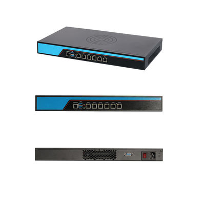 Intel Celeron J6412 Quad Core 4 Thread 6 LAN Linux 1U Server z konsolą i wentylatorem