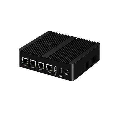 Intel N100 Procesor Fanless Industrial Mini Computer Dual COM DDR4 RAM 4LAN