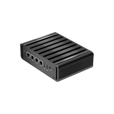 Intel N100 4 LAN Dual COM Industrial Mini Fanless PC Z WIFI DDR4 16G RAM Windows Linux