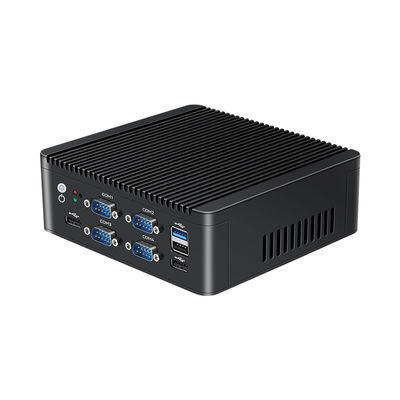 Intel N5000 J4125 4-core mini PC z podwójnym LAN 6 COM i DDR4 do 8G