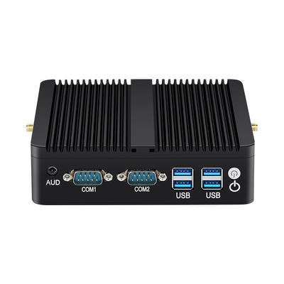 Intel Mini Industrial Fanless PC z DDR4 8G MSATA SSD Dual LAN HD Display Linux