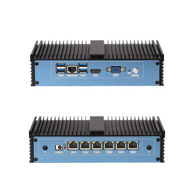 Intel Pentium 4415U Procesor Firewall Mini PC z systemem chłodzenia bez wentylatora 6 Ethernet