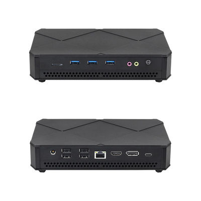 Intel Core i5 Series Black Mini PC z podwójnym M.2 SSD 2280 podwójnym stabilnym wentylatorem chłodzącym