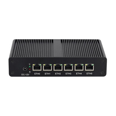 Intel Pentium 4405U 6LAN RJ45 Router oprogramowania DDR4 z podwójnym wyświetlaczem