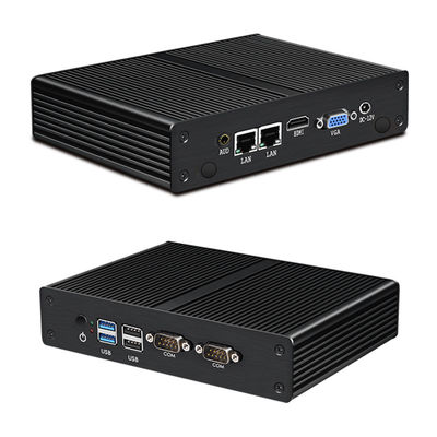 Intel Pentium Celeron Industrial Fanless Mini PC Wspiera personalizację ODM OEM