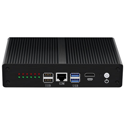 Intel Pentium 4405U Mini PC Router z 6 Ethernet Black Aluminium Chassis