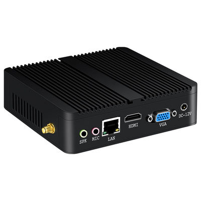 Jeden komputer Ethernet bez wentylatora Mini PC 6USB Interfaces Protable Computer For Home Office