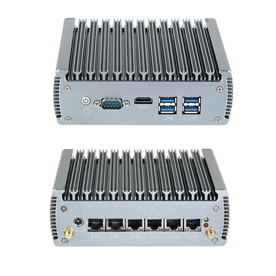 Procesor Intel I5 1145G7 z sześcioma LAN-ami, jednym COM i jednym HDMI Industrial Mini PC