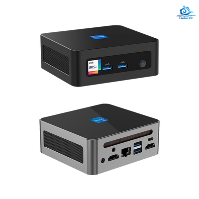 Komputer mini Intel Core i7 12700H z dwoma portami Ethernet, dwoma portami HD i 4 portami USB