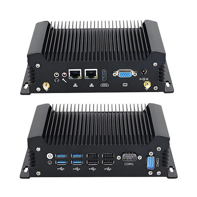 Industrial Mini PC  Intel Core I5 7360U Processor Dual Ethernet  Dual Serial Ports DDR4 4 USB3.0 4 USB2.0 Win10 OS Computer